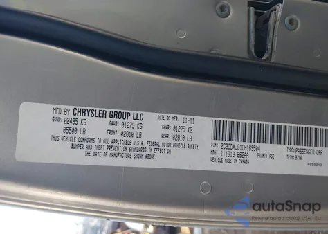 2012 Dodge Charger Sxt z USA, uszkodzony, nr VIN 2C3CDXJG1CH169504